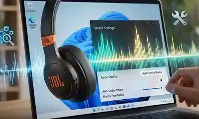 حل مشكلة جودة صوت سماعات JBL بلوتوث على ويندوز